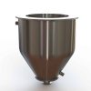 9" Stainless Steel Double Walled Hopper